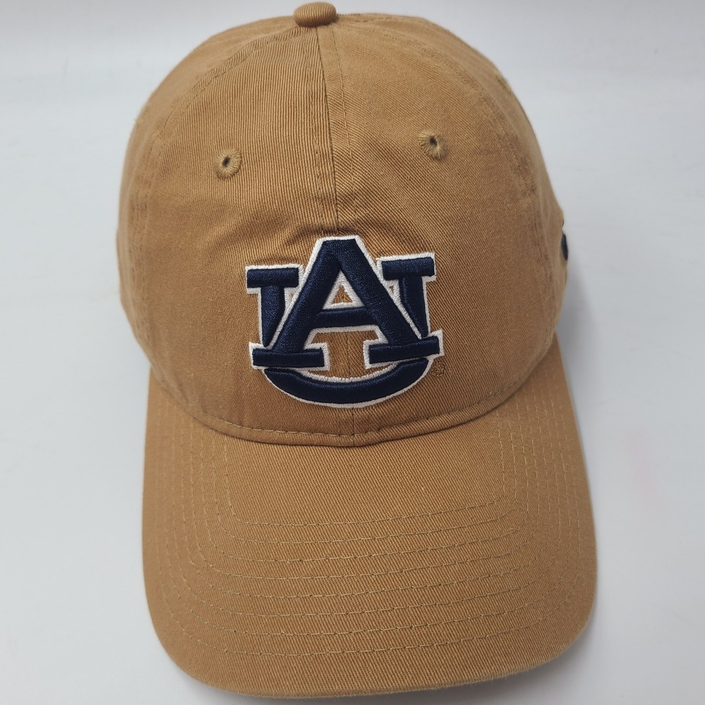 Auburn Tigers Hat Strapback New Era 9Twenty Brown Blue NCAA University Logo Men